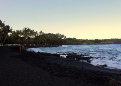 Punaluu Black Sand Beach, Hawaii Island