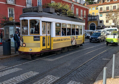 Streetcar - Miradouro das Portas do Sol, Alfama, Lisbon, Portugal