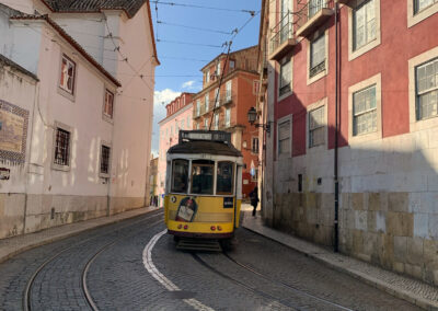 Streetcar - Miradouro das Portas do Sol, Alfama, Lisbon, Portugal