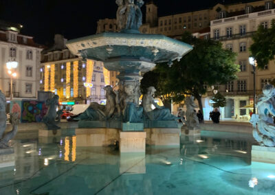 Praça do Rossio, Baixa, Lisbon, Portugal