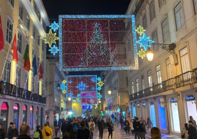 Christmas decoration - Rua da Prata, Baixa, Lisbon, Portugal