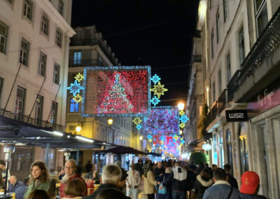 Christmas decoration - Rua da Prata, Baixa, Lisbon, Portugal