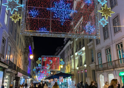 Christmas decoration - Rua da Prata, Baixa, Lisbon, Portugal