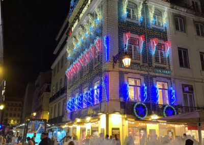 Christmas decoration - Rua da Prata, Baixa, Lisbon, Portugal