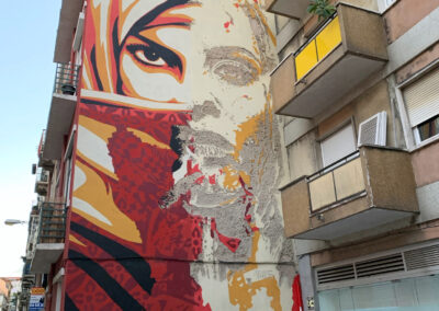 Street Art by Obey & Vhils - Graça, Lisbon, Portugal