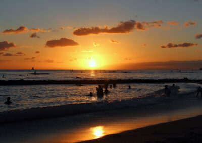 Sunset - Waikiki Beach, Oahu