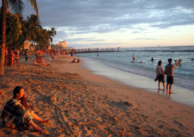 Sunset - Waikiki Beach, Oahu