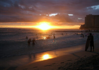 Sunset - Waikiki Beach, Oahu